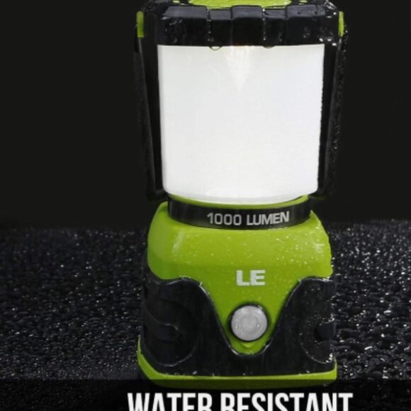 LE 1000LM Battery-Powered Camping Lantern, Waterproof Tent Light, NEW - Picture 1 of 6